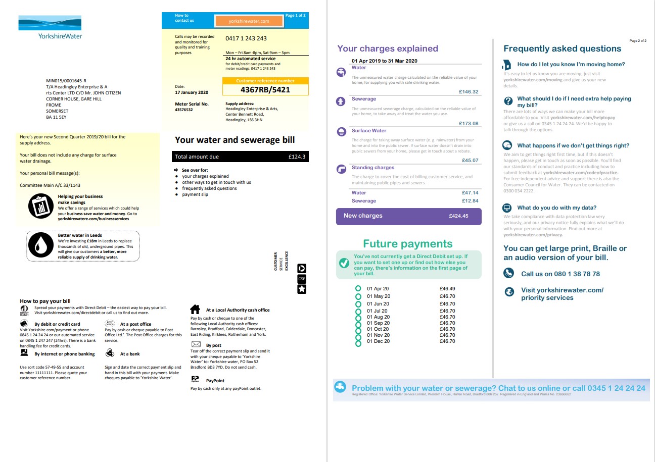  Minol USA business utility bill 